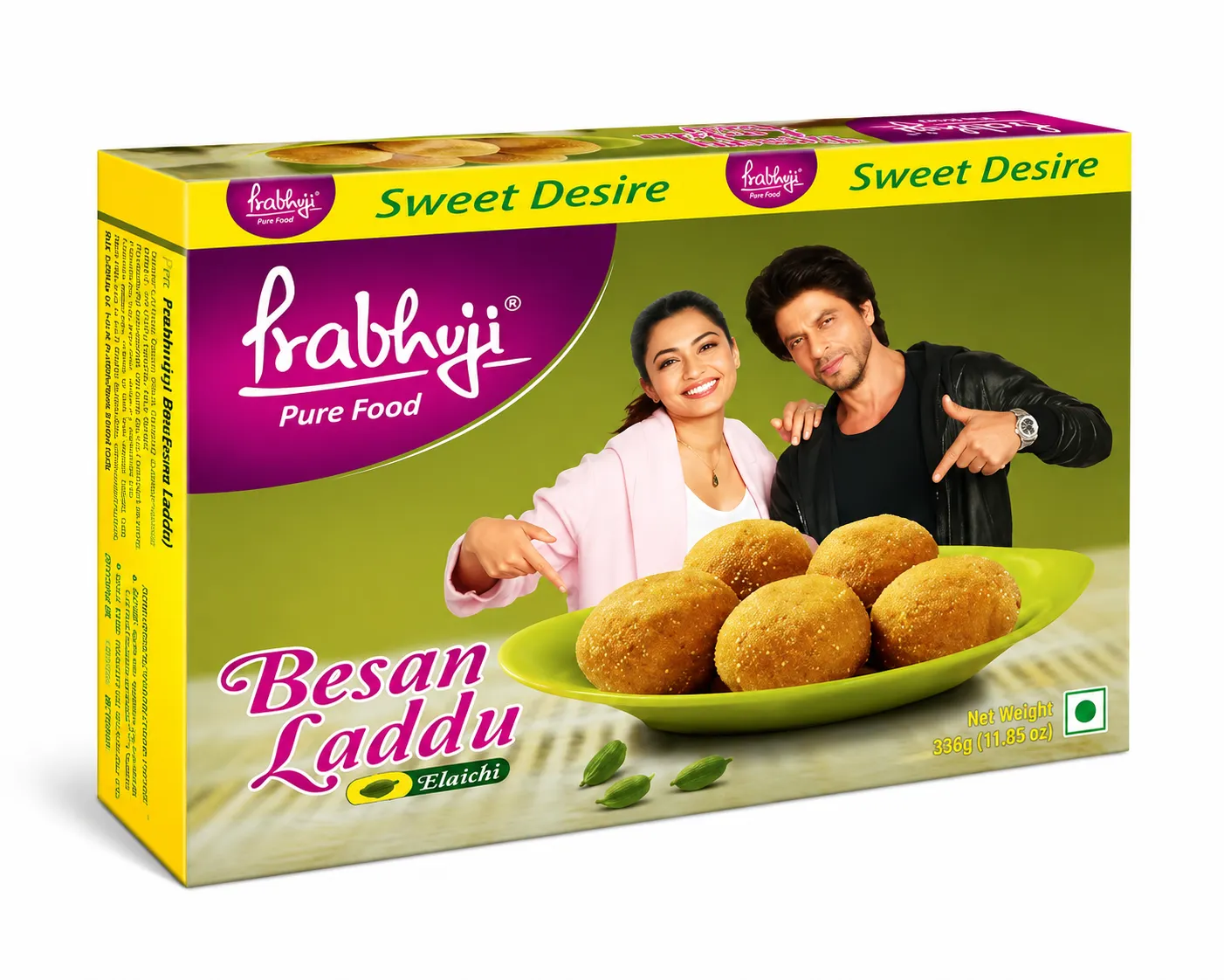 Prabhuji Elaichi Besan Laddu 500g – Traditional Indian Sweet