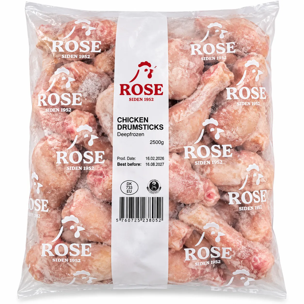 ROSE Halal Frozen Chicken Drumsticks – 2.5kg