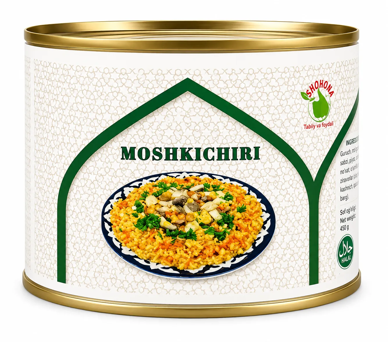 Shohona Moshkichiri – Traditional Uzbek Rice & Mung Bean Meal, 450g