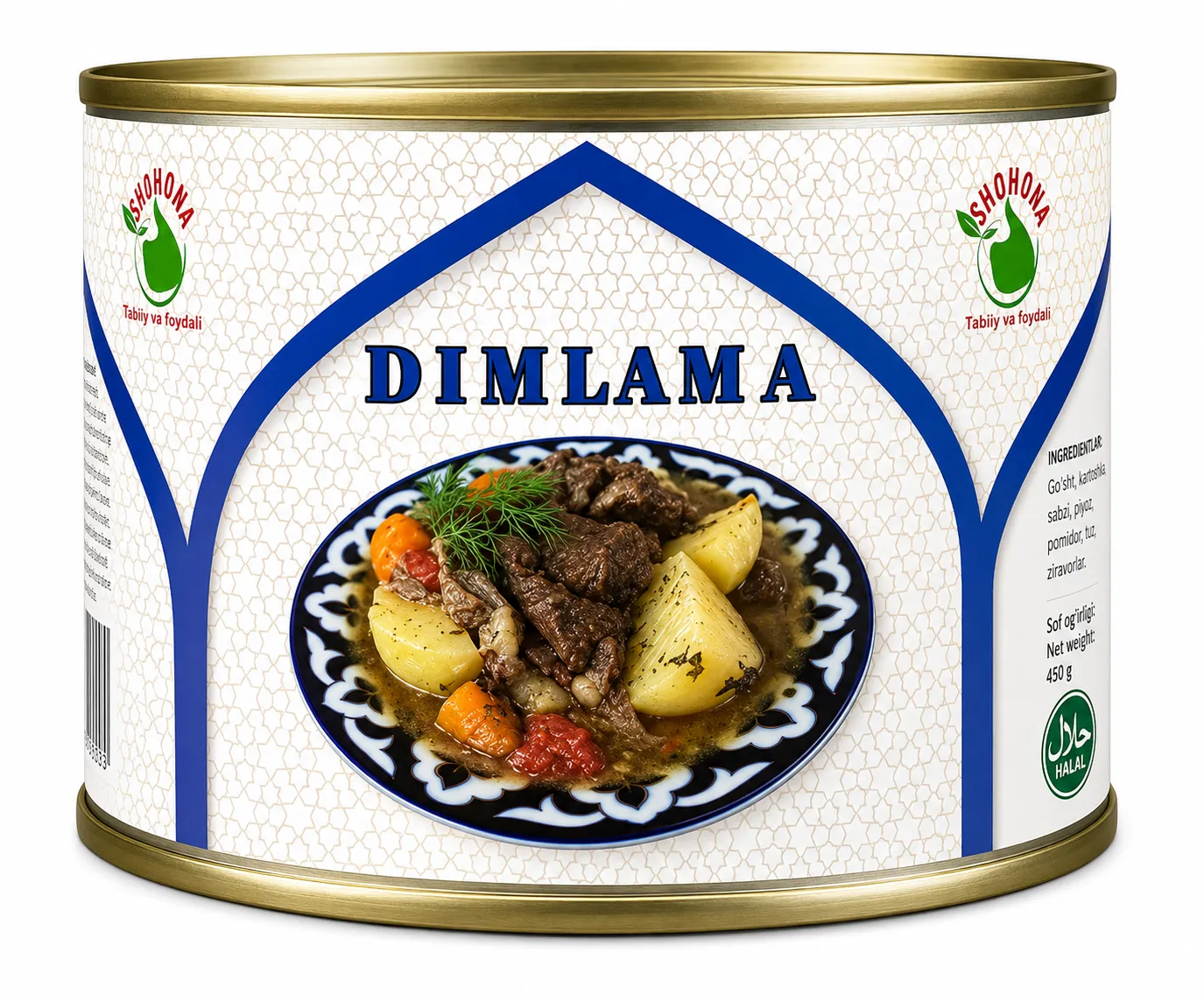 Shohona Dimlama – Traditional Uzbek Beef & Vegetable Stew – 400g