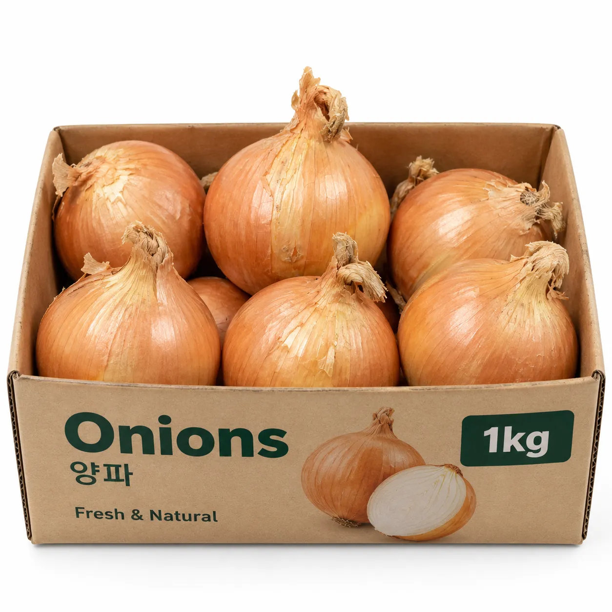 Fresh Korean Onions 1kg – Whole Yellow Onions