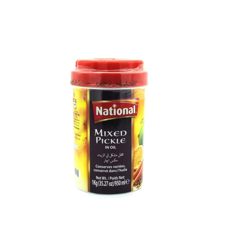 National Mixed Pickle in Oil 1kg | Traditional Mixed Vegetable Achaar | Authentic Pakistani Pickle