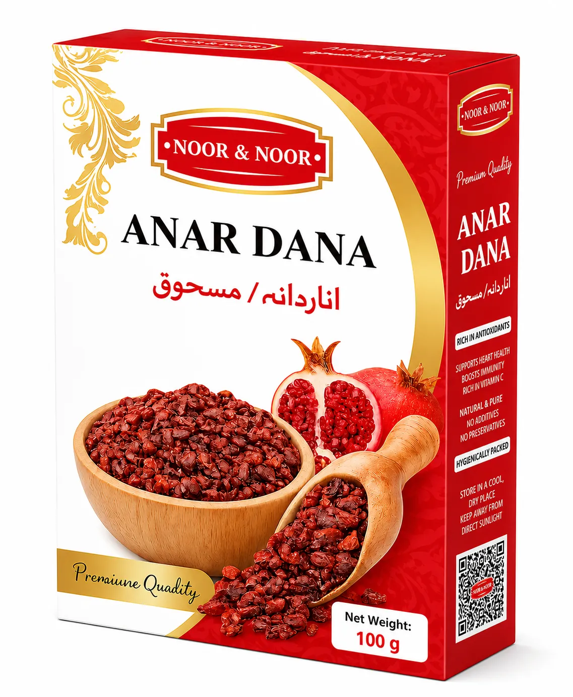 Noor & Noor Anar Dana 100g – Dried Pomegranate Seeds