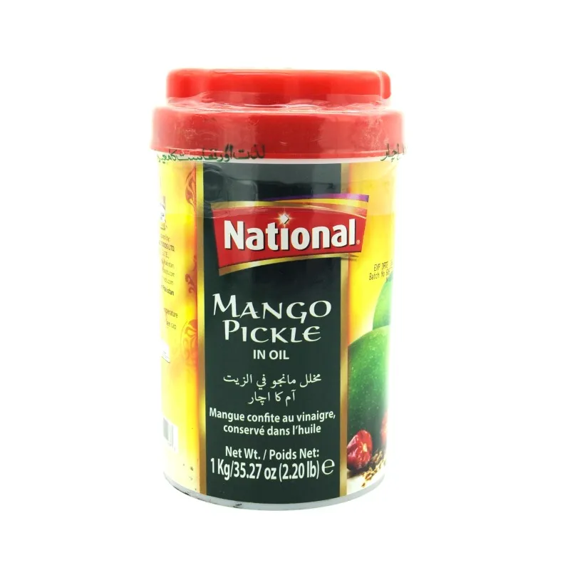 National Mango Pickle in Oil 1kg | Traditional Aam Achaar | Authentic Pakistani Mango Pickle