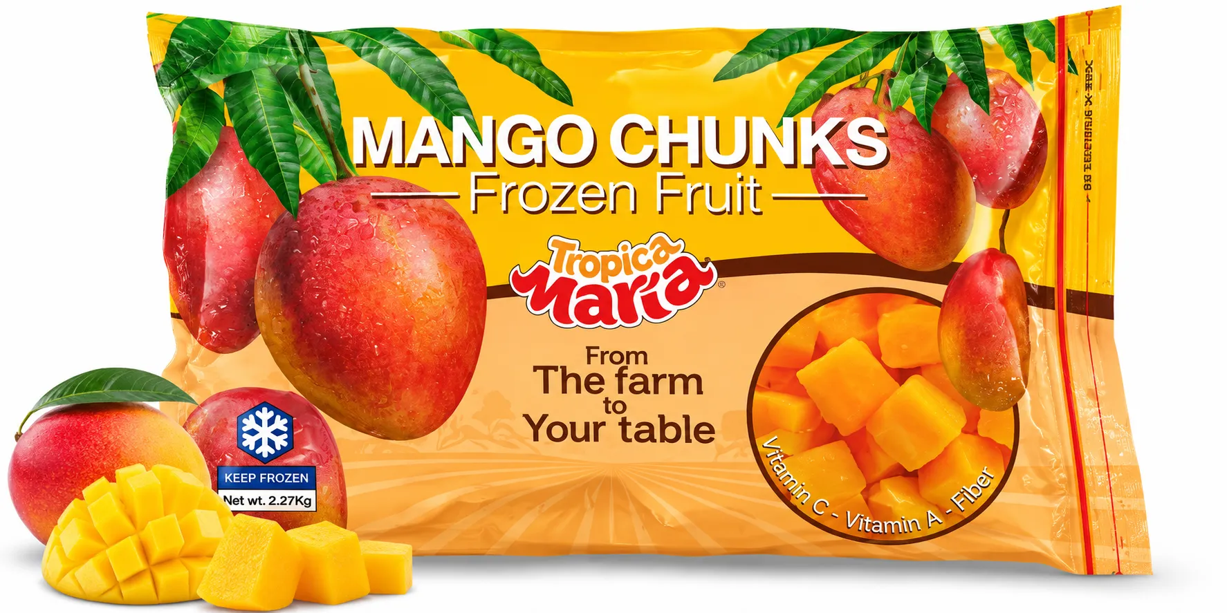 Tropico Maria Frozen Mango Chunks – 2.27kg