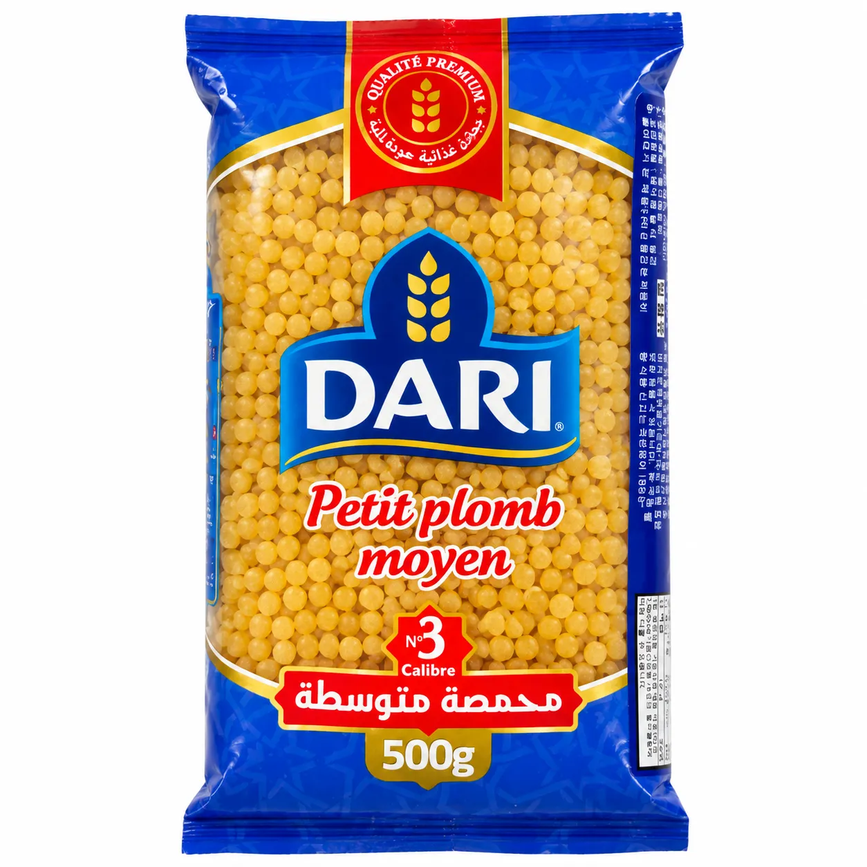 DARI Petit Plomb Medium No.3 – Durum Wheat Pasta 500g