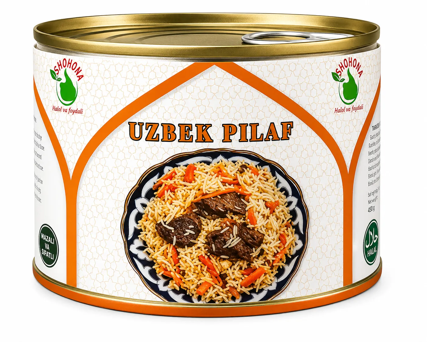 Shohona Uzbek Pilaf (Plov) – Traditional Uzbek Rice with Beef – 400g
