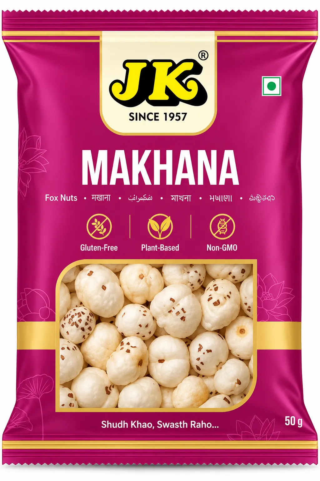 JK Makhana (Fox Nuts) – Gluten-Free & Plant-Based 50g