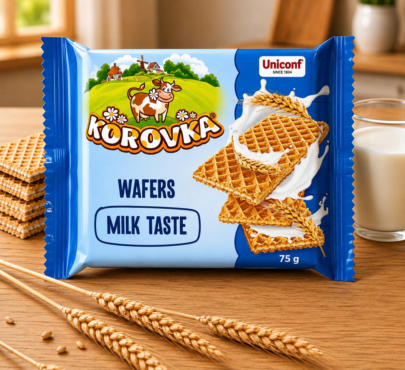 Korovka Waffers Milk Taste (75g)