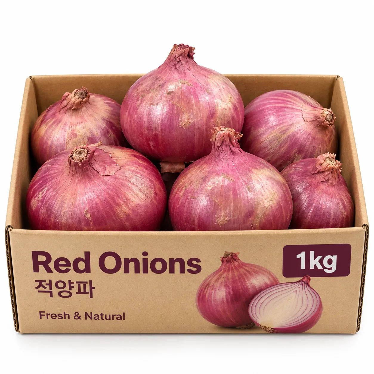 Fresh Red Onions 1kg – Whole Purple Onions