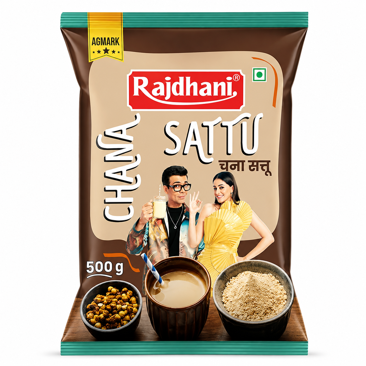 Rajdhani Chana Sattu 500g – Roasted Bengal Gram Flour