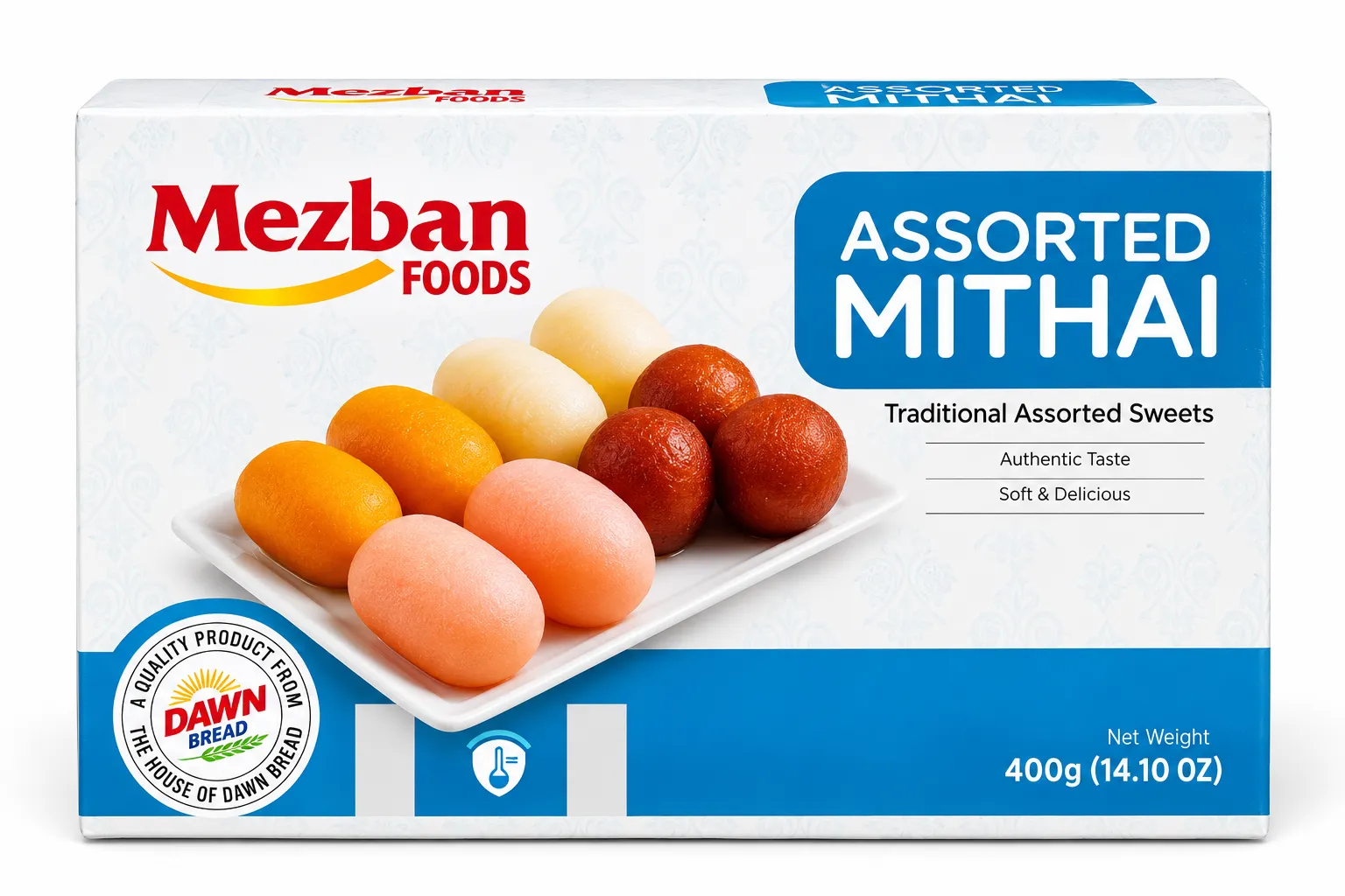 Mezban Assorted Mithai – Traditional Pakistani Sweets 400g (Frozen)